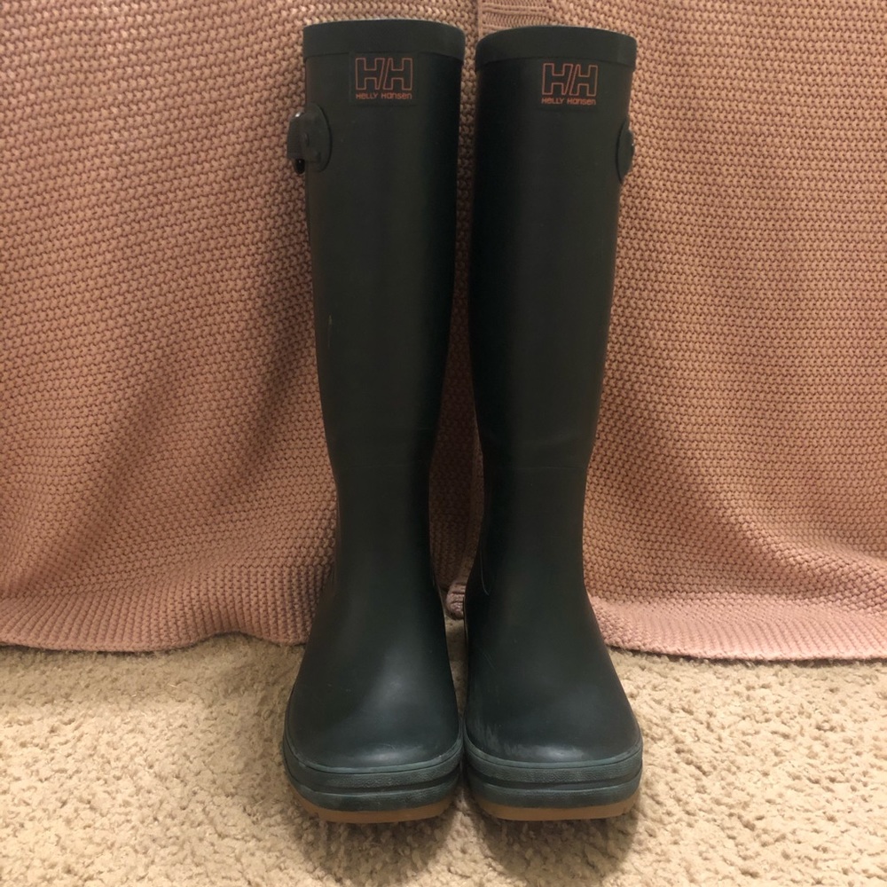 Helly Hensen Dark Green Tall Rain Boots